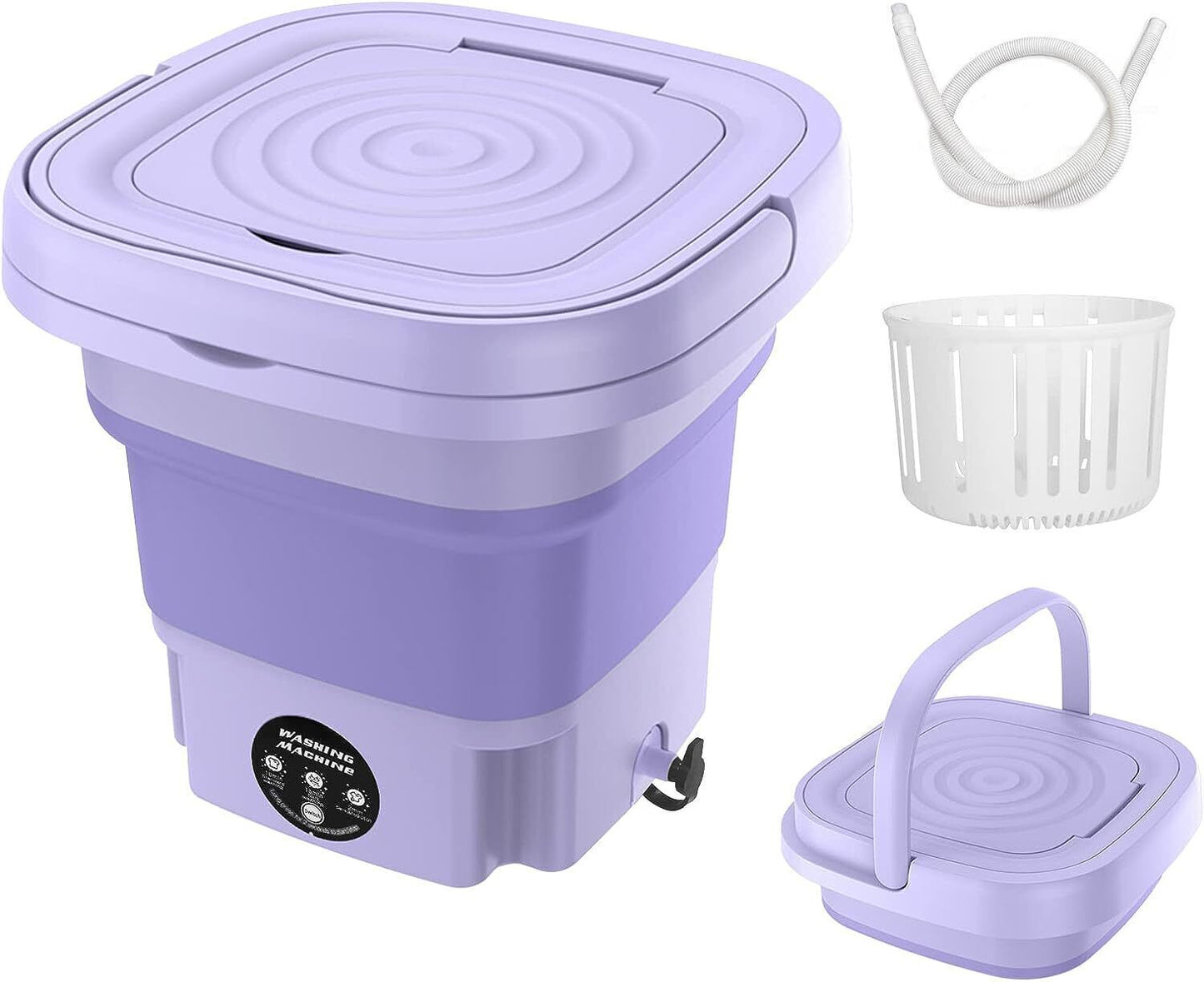 Mini Washing Machine 8L Folding Portable Sterilization Drying Laundry Machine