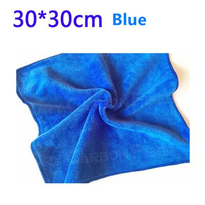 30X30Cm Car Wash Microfiber Towel Car Cleaning Drying Cloth Hemming Car Care Cloth Detailing Car Wash Towel for Car